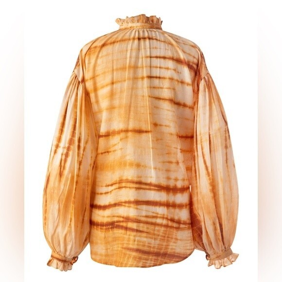 Alix of Bohemia Poet Sunrise Shibori Blouse Size S - Picture 2 of 7
